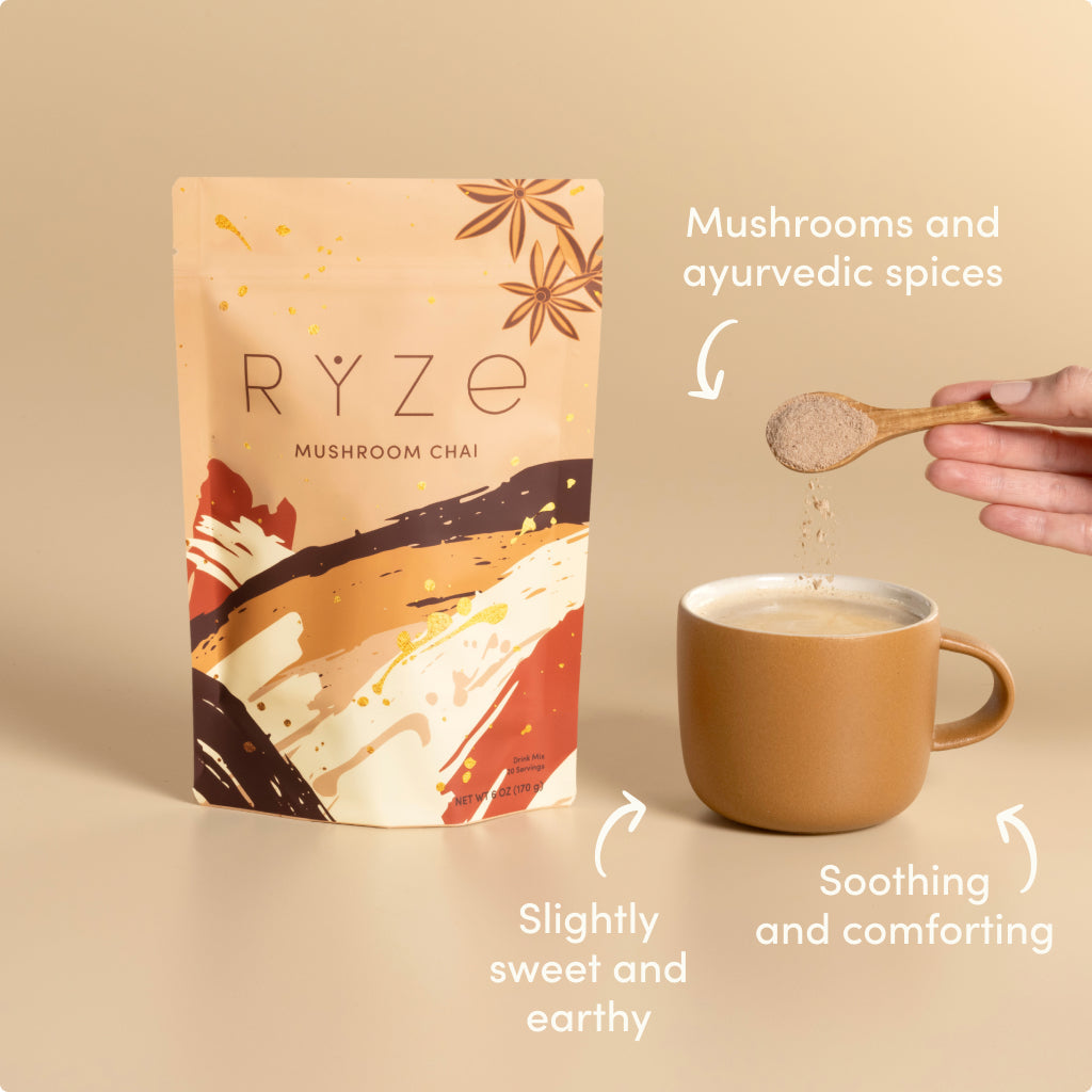 RYZE Mushroom Chai Starter Bag - Simple Hold