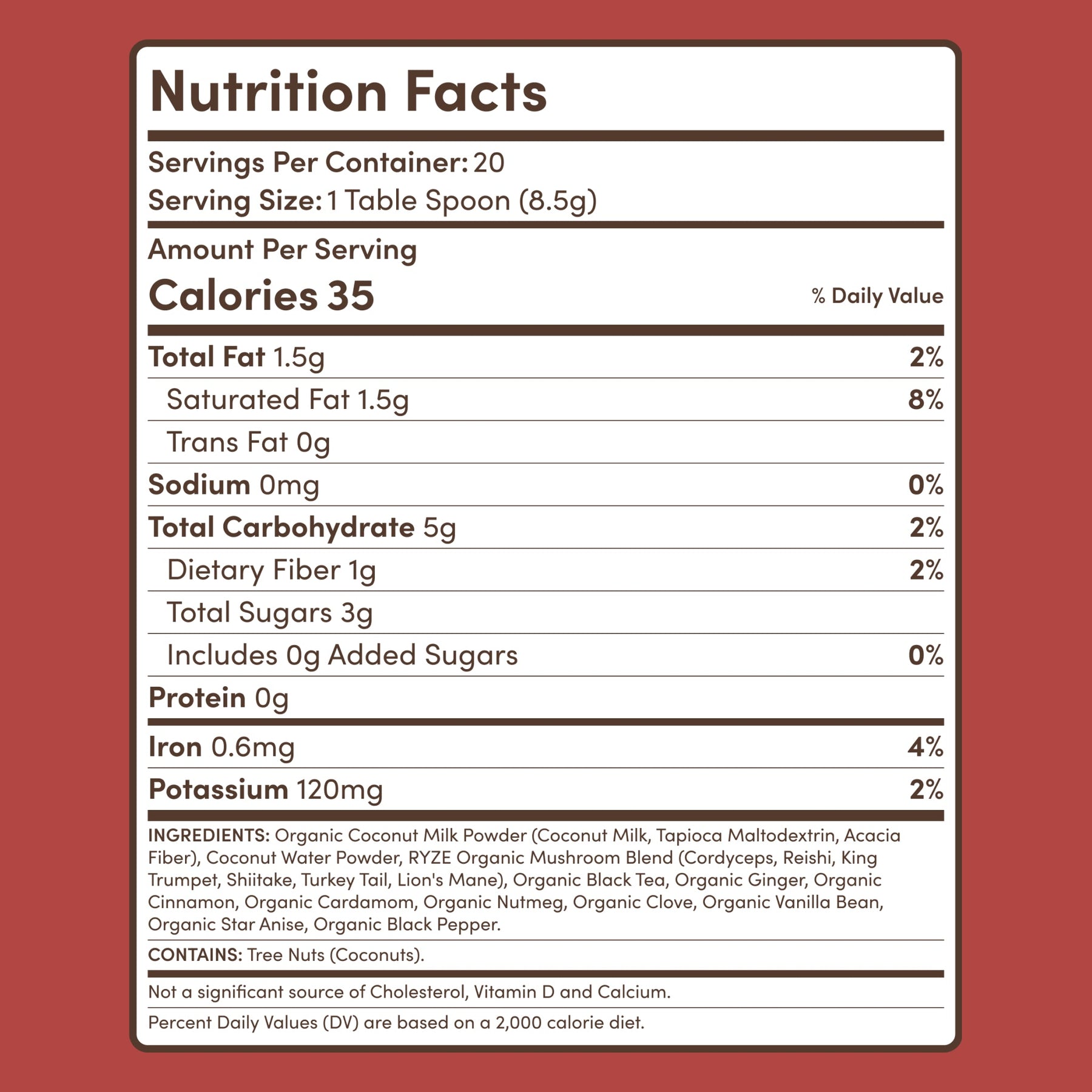 Chai (1 Pack - 20 Servings) - Bright Touch