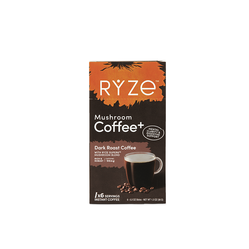 Dark Roast Mushroom Coffee Carton - Classic Finish