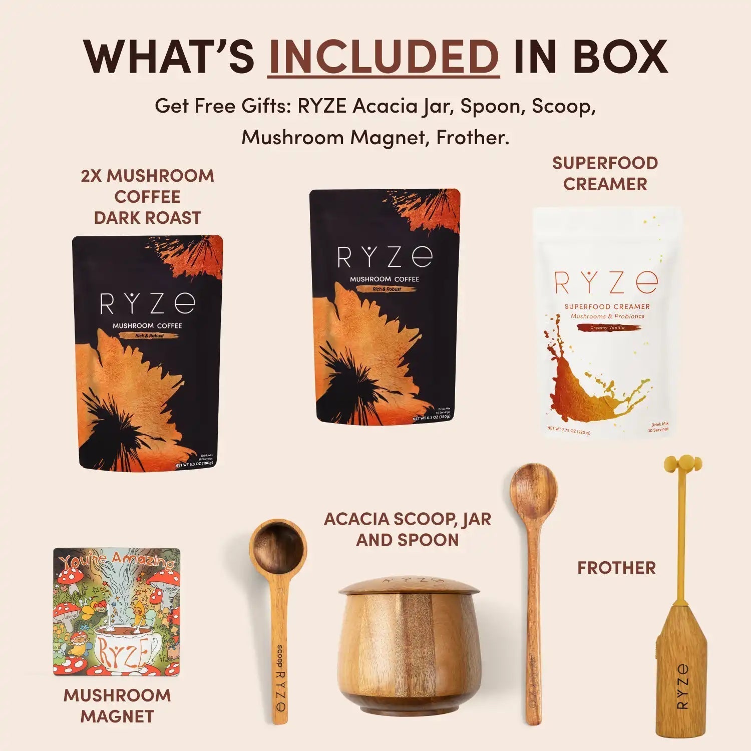 Mushroom Coffee House Blend Ritual Set - Simple Edit