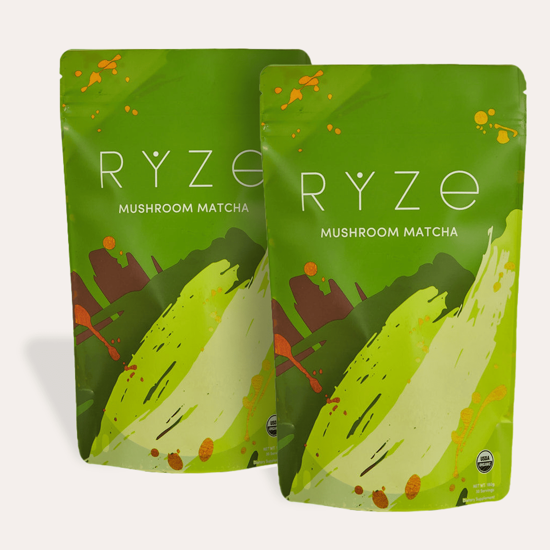 RYZE Organic Matcha Starter Kit (60 servings) - Clean Bundle